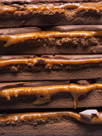 Barebells Caramel Choco Hover Background