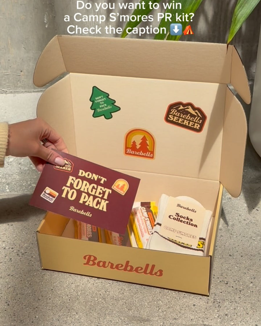 CAMP S’MORES PR GIVEAWAY ⛺️🍫 We’re giving away one of our new Camp S’mores PR boxes!

Here’s how to enter:
🤎 follow @barebells.usa 
🤎 like this post
🤎 tag 2 besties in the comments
 
No purchase necessary. US only. Giveaway ends 8/22/26. Winner will be contacted via DM!