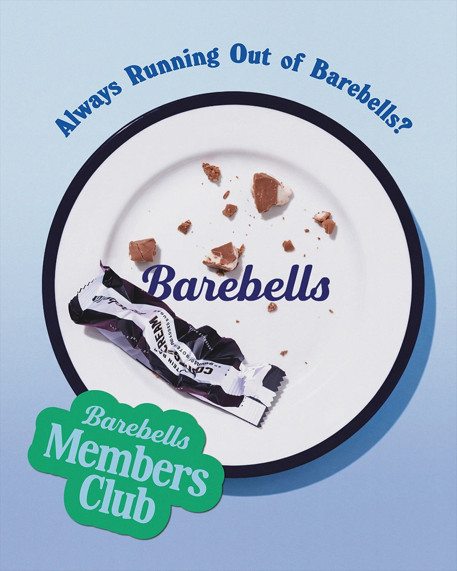 Consider this a sign to never run out of Barebells again 👀🍫 

Barebells Members receive discounts on favorite flavors, exclusive merch, and early access to our latest launches. 

Here’s how to become a member: 
- Go to Barebells.com and add your two favorite Barebells products to your cart (bars, drinks, or candy)
- You will then be prompted to join the Barebells Members Club which will automatically enroll you into a monthly subscription. 

What are you waiting for? 🤭🍫🥤🍬