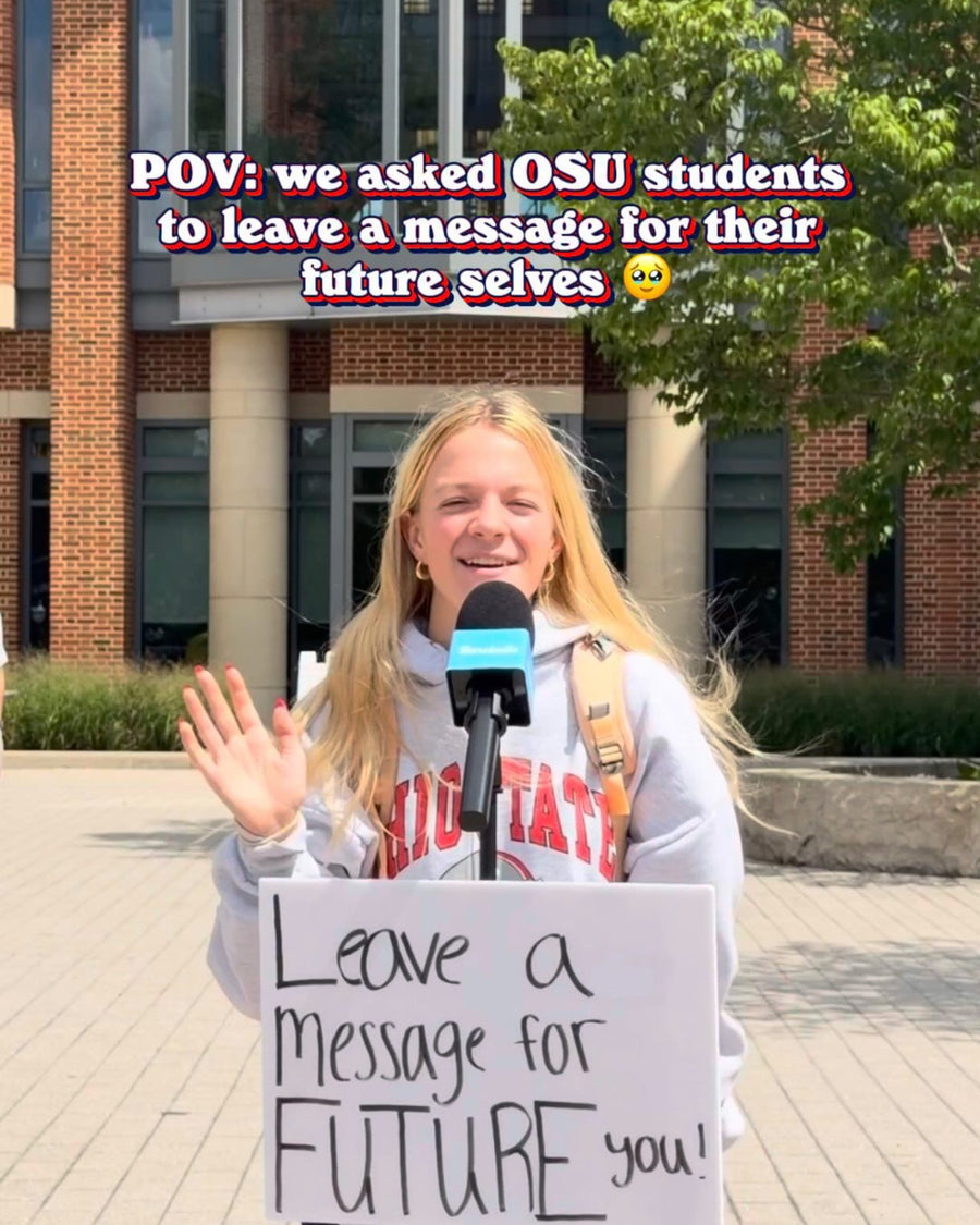 To kick off the semester, we asked students to leave a message for their future selves… all in exchange for some protein 🥹 What would you tell future you? 🫧