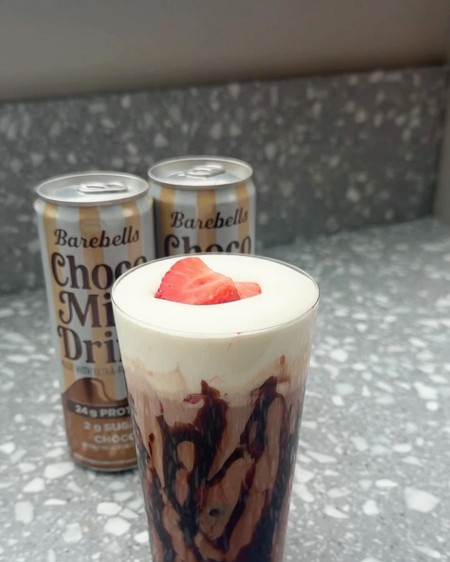In the mood for some chocolate milk? Why not elevate it a bit 😏🥛🍓