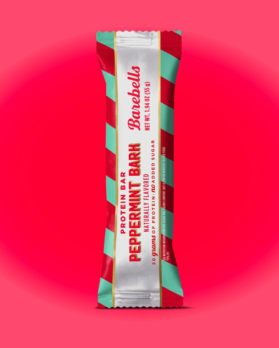 It's BAAACK! Re-introducing Peppermint Bark 🍫🎄⁠
⁠
Creamy chocolate, cool peppermint, and a silky white chocolate coating with a candy cane crunch in every bite. Peppermint Bark is here with 20g of protein and no added sugar. ⁠
⁠
Your cravings just made the nice list 📃✨
