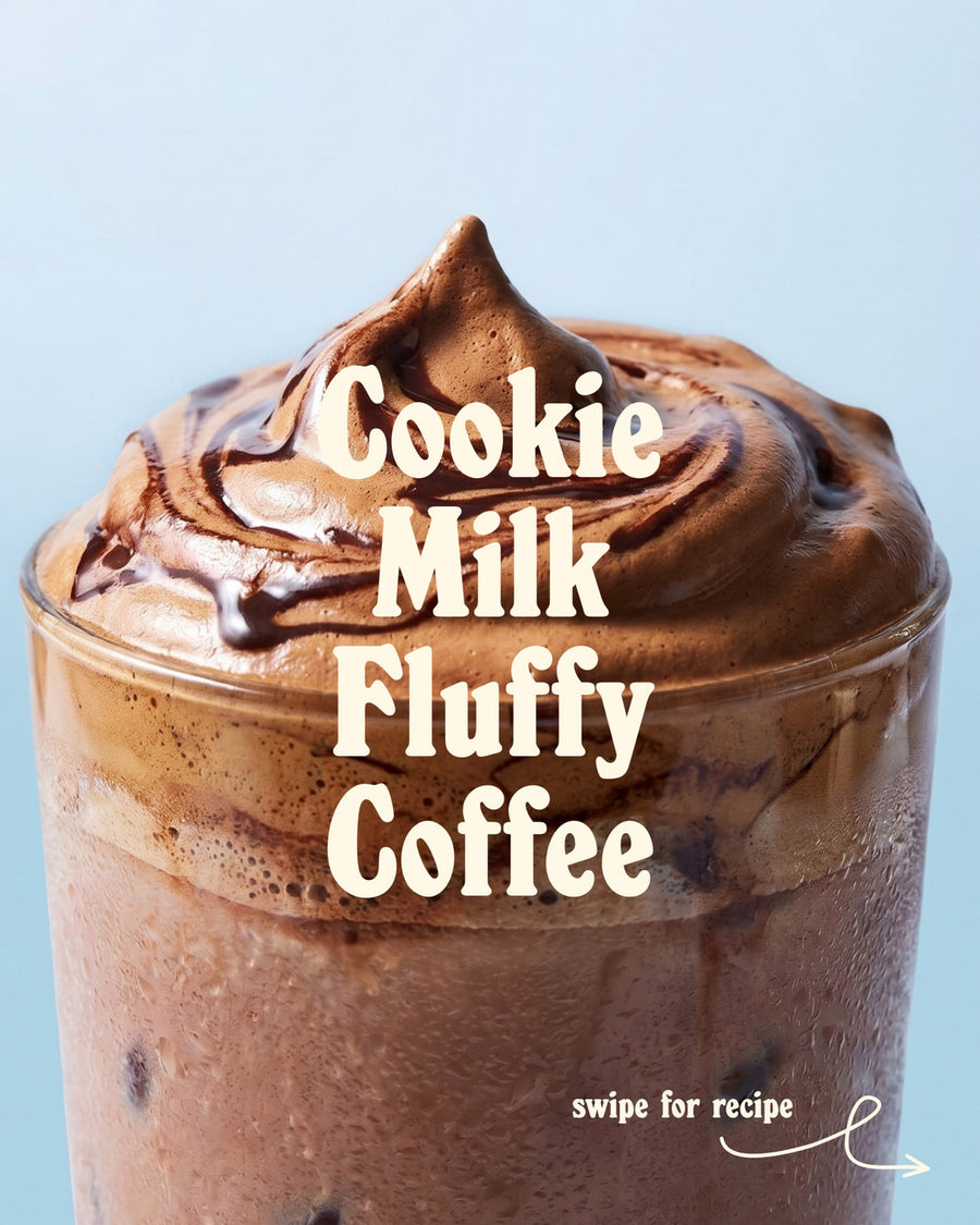 For when you’re craving something sweet (& full of protein) ☕️🍪 

24g of protein in this delicious Cookie Milk Fluffy Coffee✨