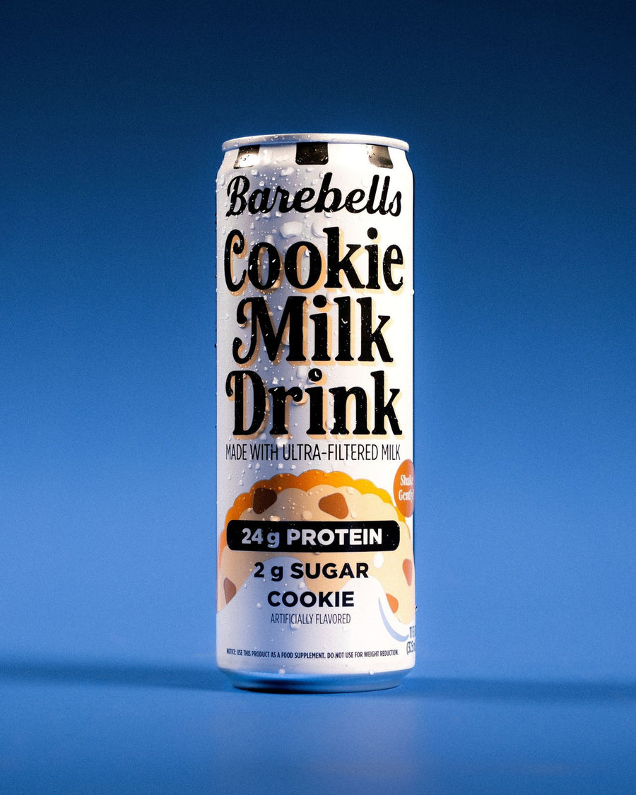 Craving Cookies? Drink it🍪🥛⁠
⁠
Barebells Cookie Milk Drink brings the classic combination of cookies and milk to a smooth, creamy protein drink. Made with ultra-filtered milk and packed with 24 grams of protein, this deliciously satisfying drink delivers sweet cookie flavor with only 2 grams of total sugar per can.⁠
⁠
All of the cookie, none of the crumbs😌⁠
⁠
Shop now at Barebells.com⭐️