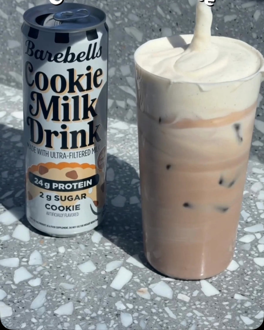 The newest addition to our morning routine ☕️🍪

24g of protein in this Barebells Cookie Milk Drink Latte, topped off with vanilla cold foam ☁️