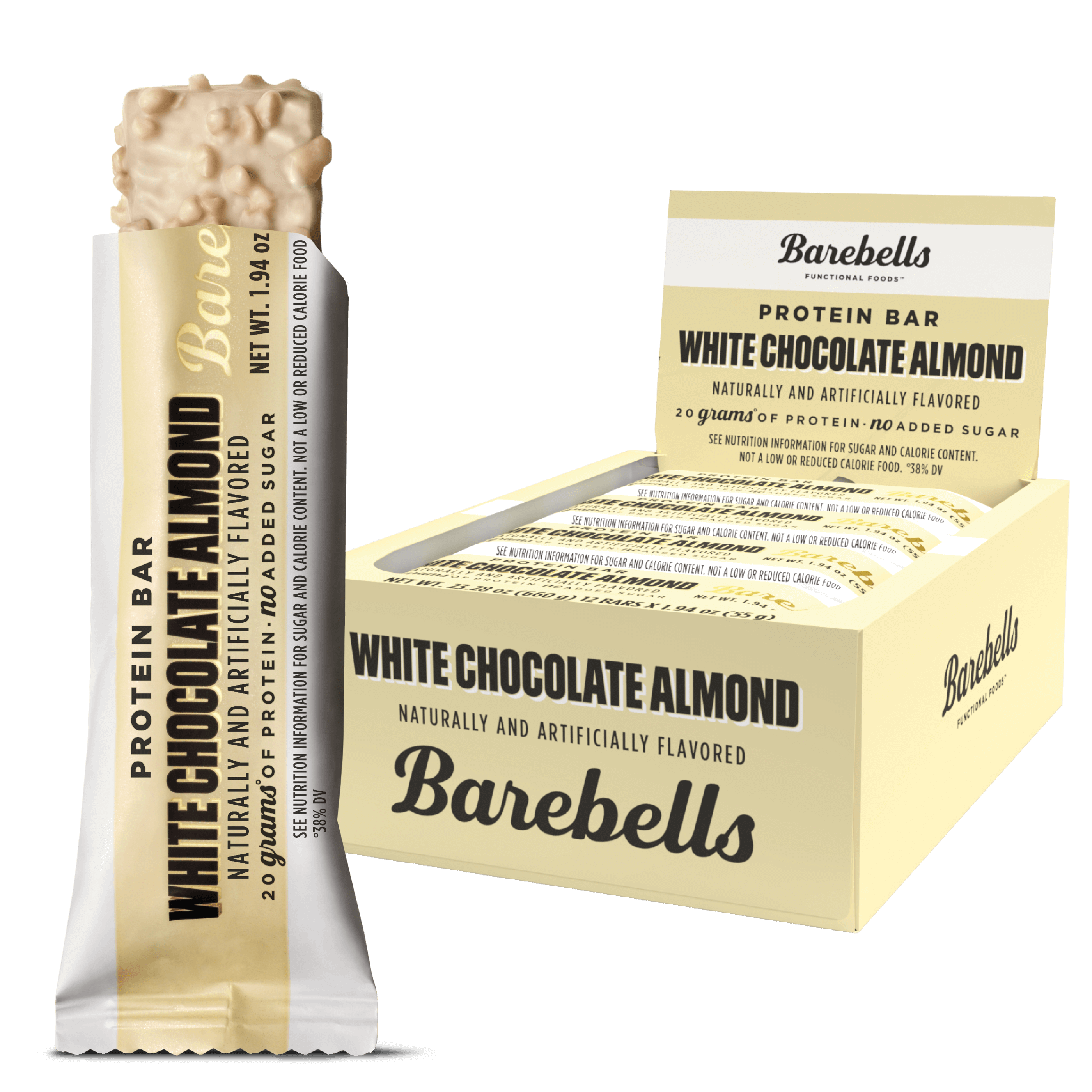 packshot barebells white chocolate almond