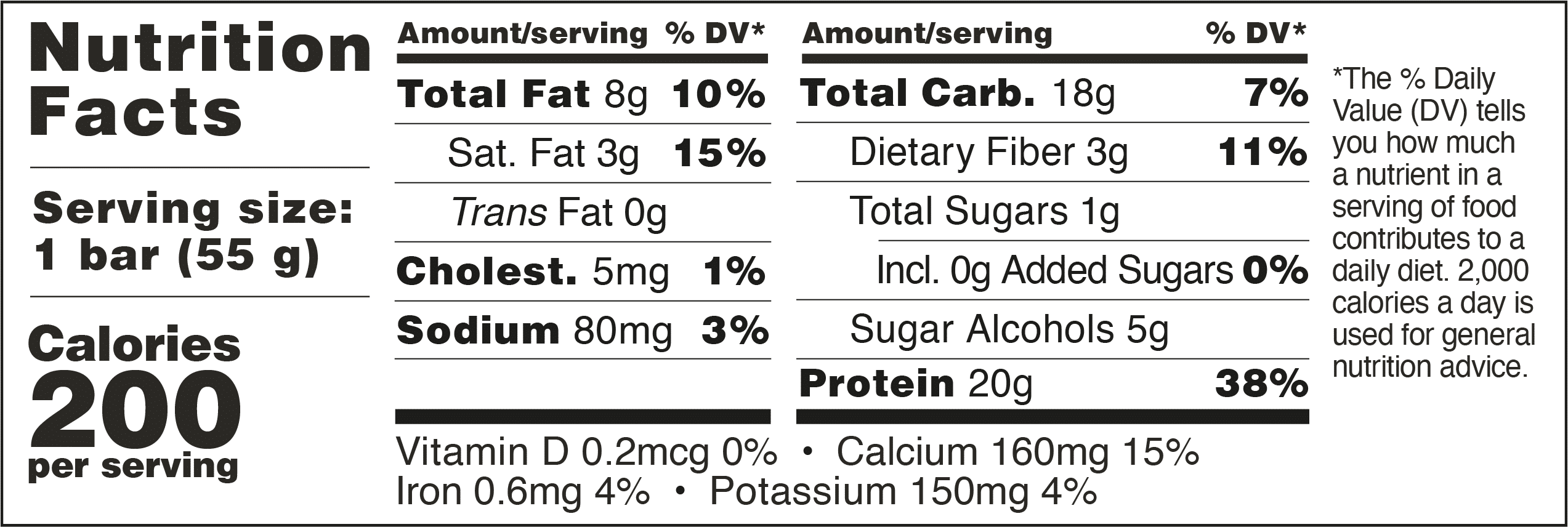 Barebells Caramel Cashew Nutrition Facts