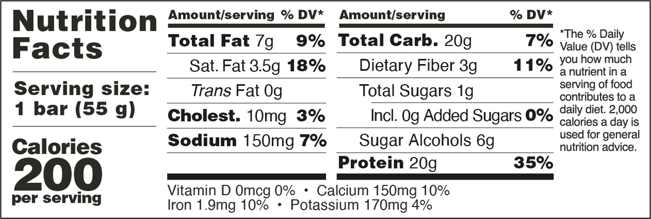 Barebells Chocolate Dough Nutrition Facts