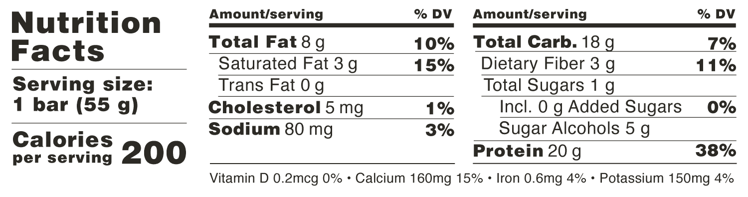 Dark Chocolate Caramel Cashew Nutrition Bars 12 Count