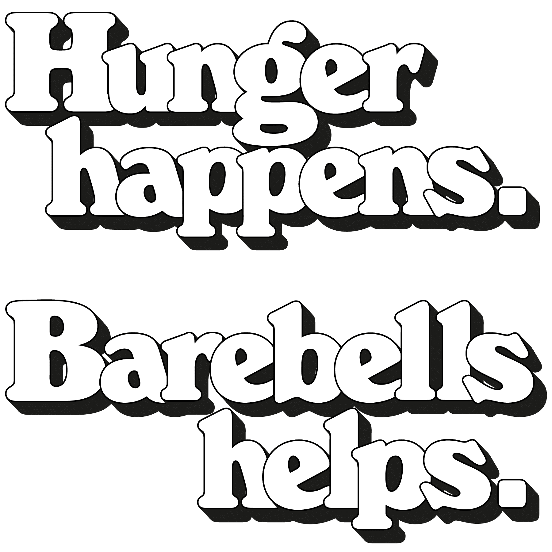Hunger happens Barebells helps.