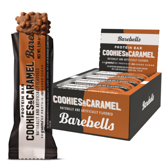 Cookies & Caramel packshot with single bar