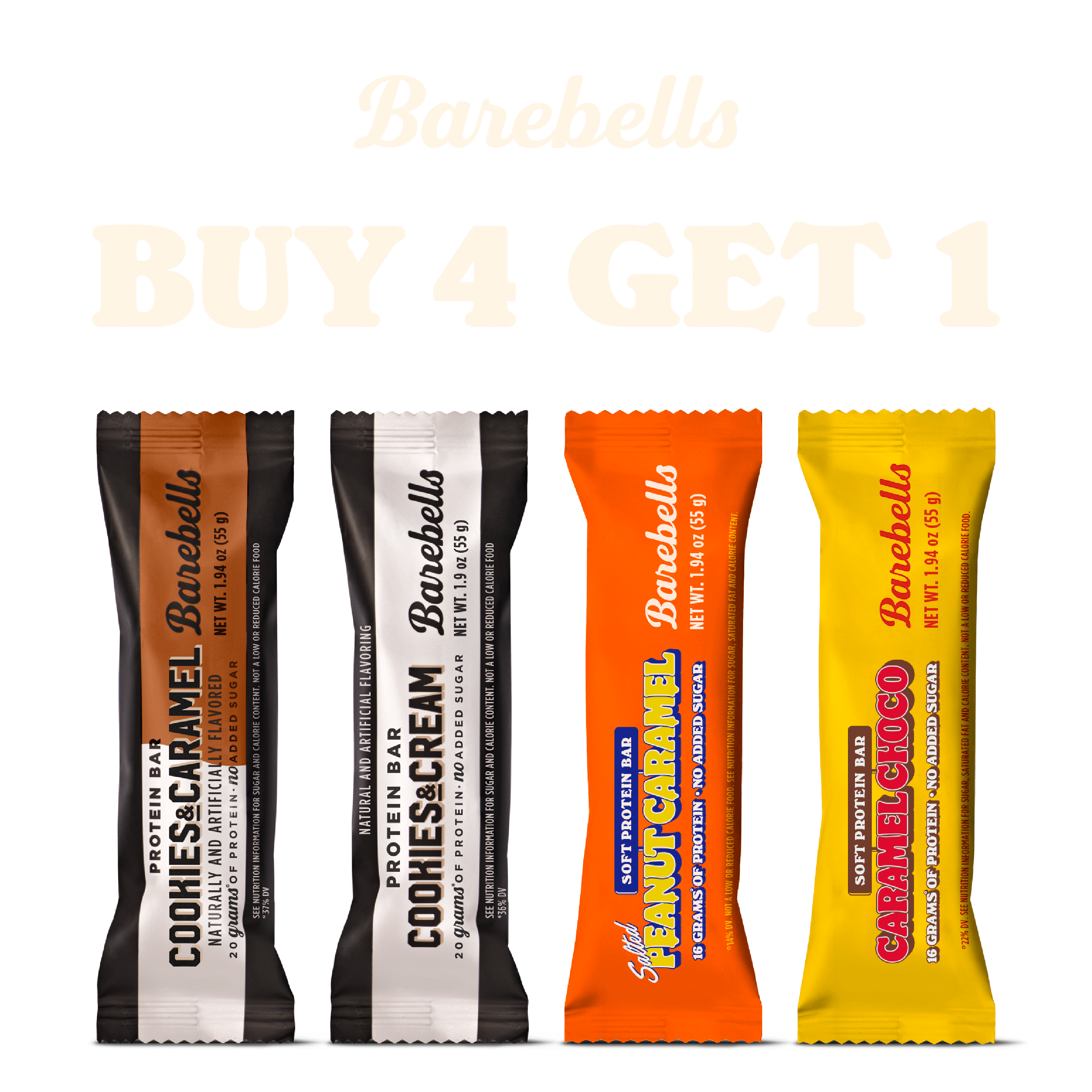 BUY 4, GET 1 FOR FREE!