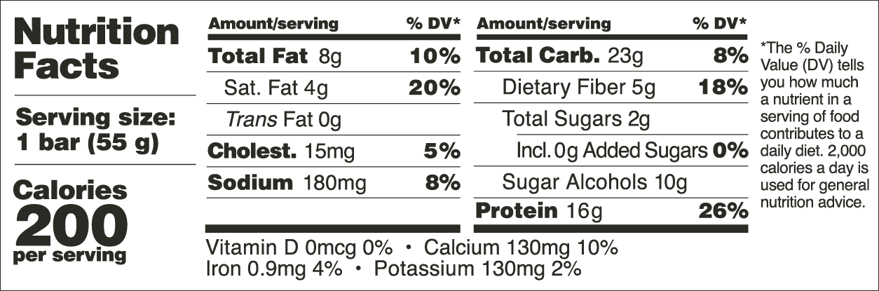 Barebells Minty Chocolate Nutrition Facts