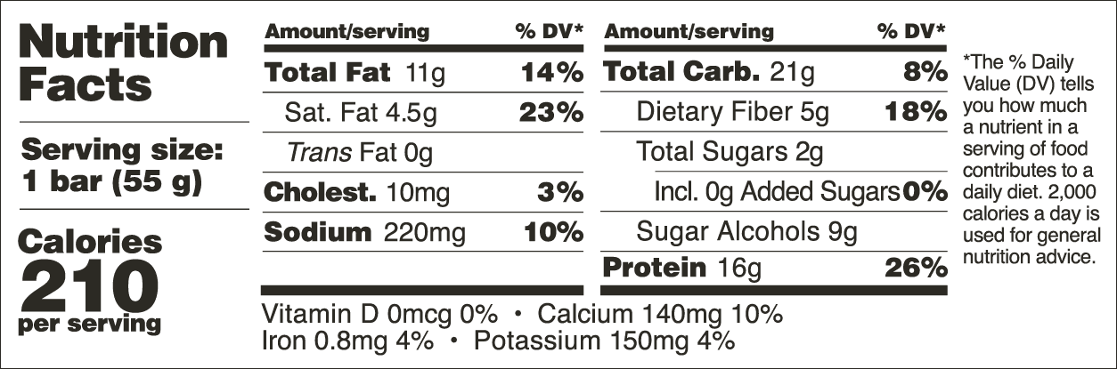 Barebells Salted Caramel Facts