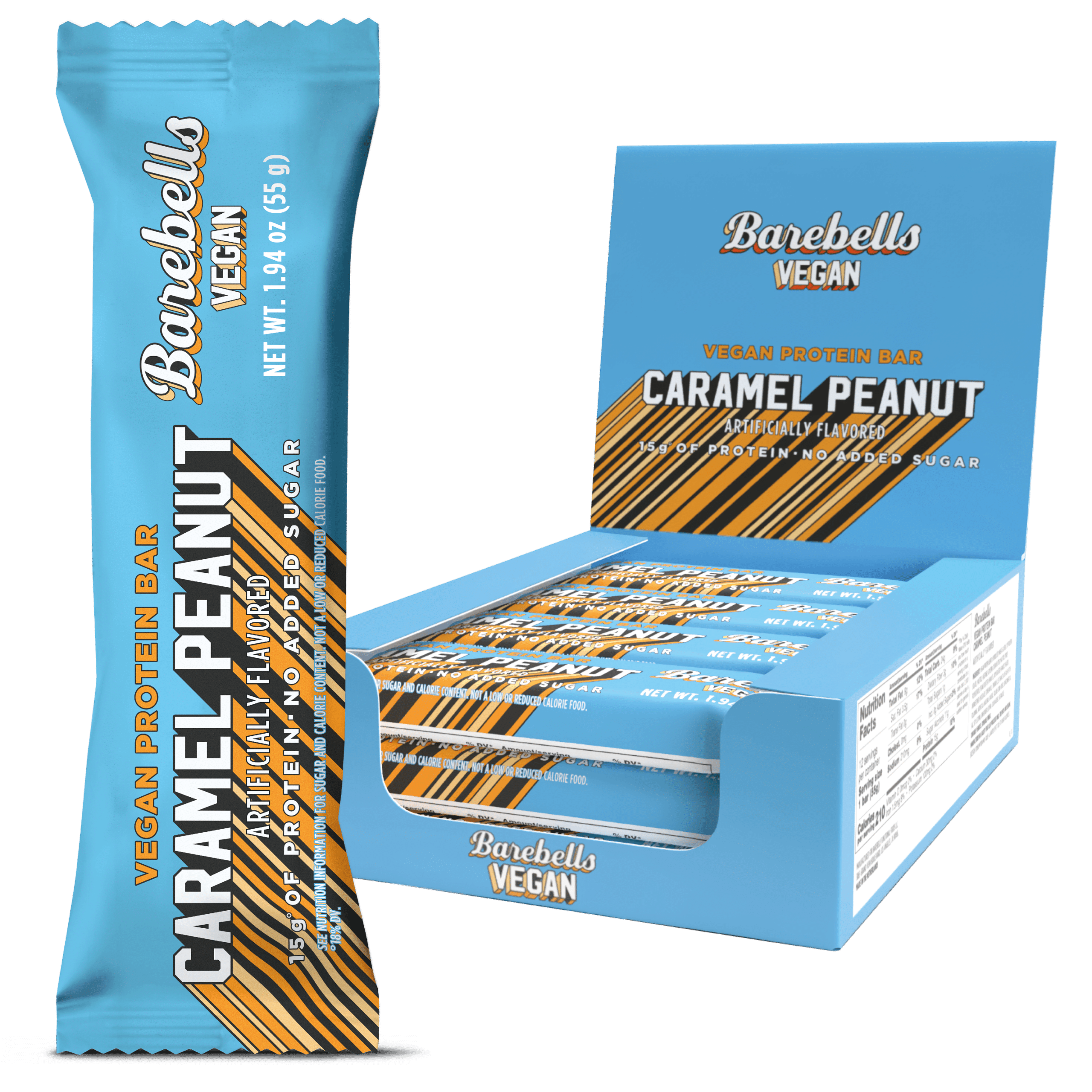 Packshot with single bar Caramel peanut