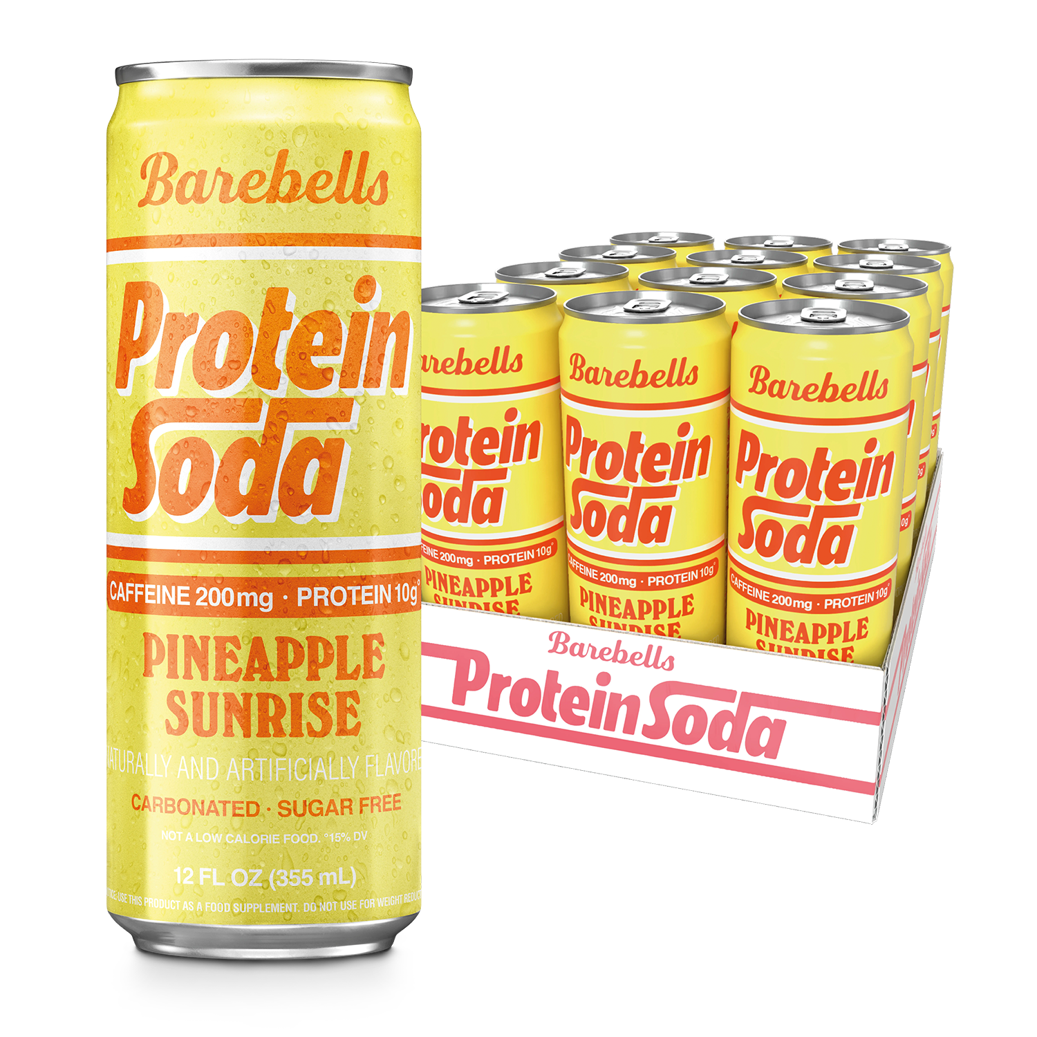 Barebells Protein Soda Pineapple Sunrise