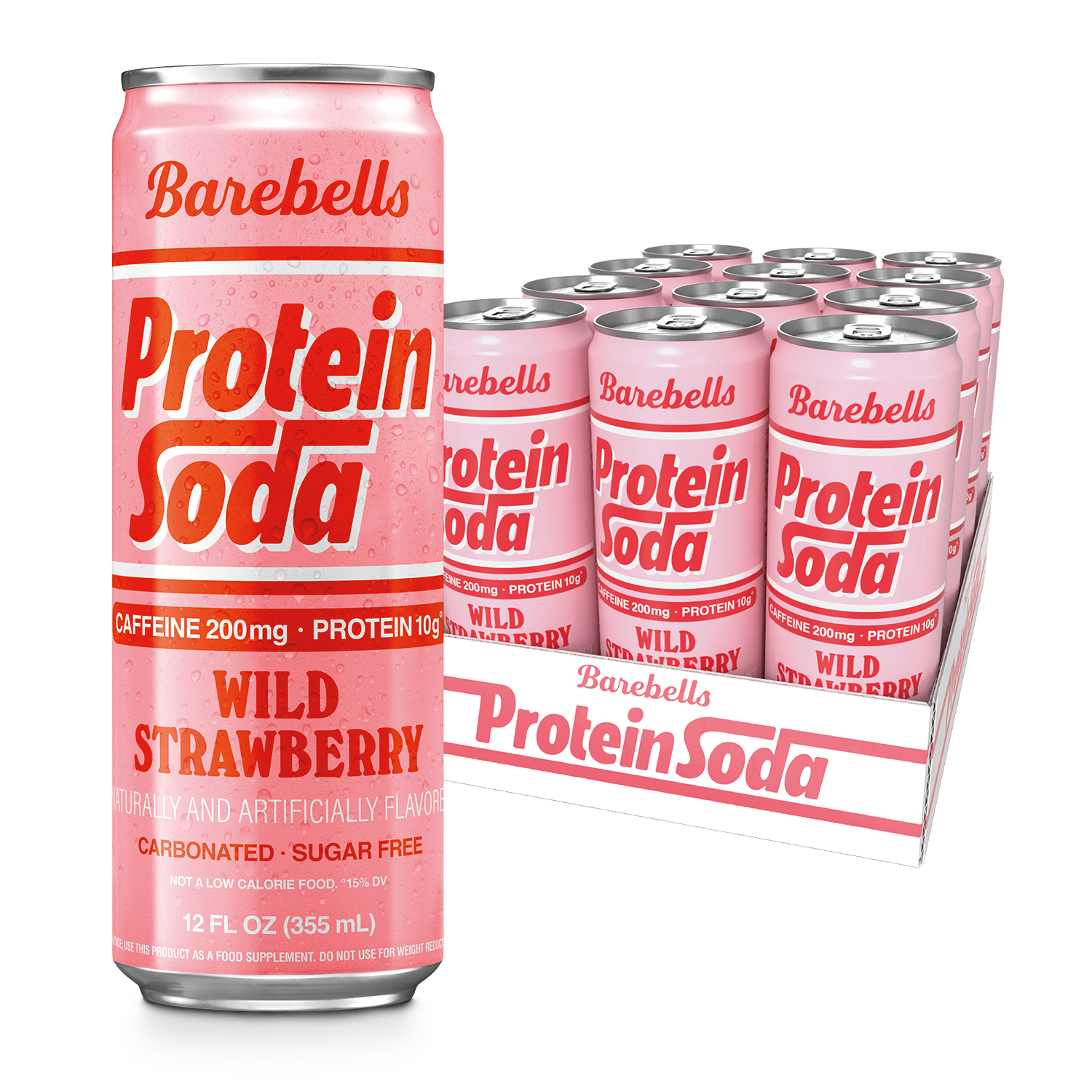 Barebells Protein Soda Wild Strawberry