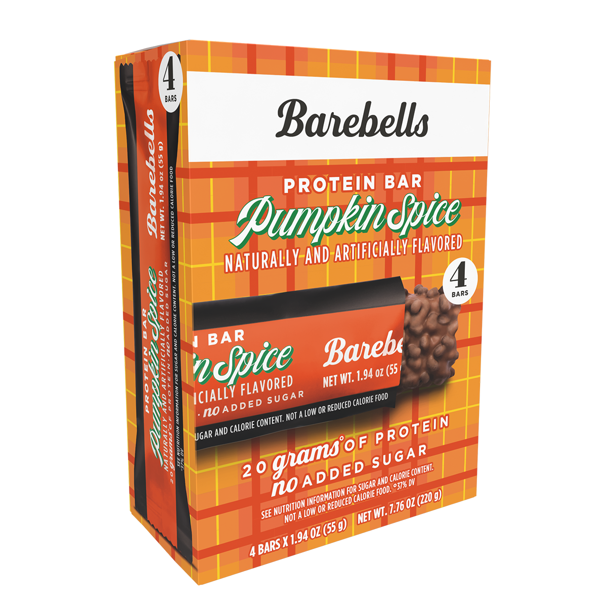 Barebells Bars Pumpkin Spice 55g 4-pack